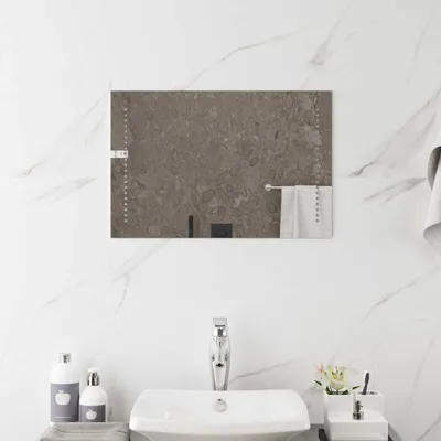 Obrázok produktu pre LED zrkadlo do kúpeľne, priehľadné, 60 x 40 cm, tvrdené sklo