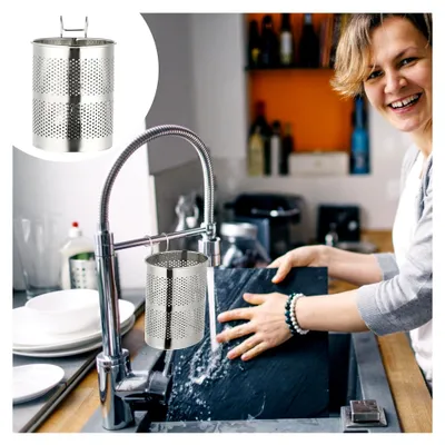Produktbild von Edelstahl Organizer für Essstäbchen mit Aufhängung – Multifunktionaler Küchenbesteckhalter