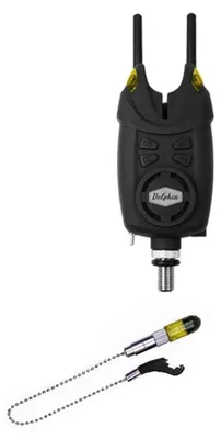 Produktbild von DELPHIN OPTIMO 9V+CSWII+snag, Bissanzeiger für Set, gelb, 900022411
