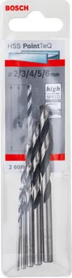Obrázok produktu pre Bosch 2 608 577 345, Vŕtačka, Špirálový vrták, liatina, Oceľ, 135°, High-Speed ​​Steel (HSS), Valcový koniec