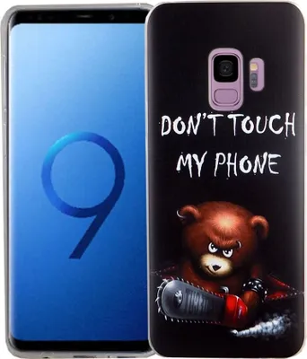 Produktbild von Handy Hülle für Samsung Galaxy S9 Bär mit Kettensäge Smartphone Cover Bumper Schale Etuis