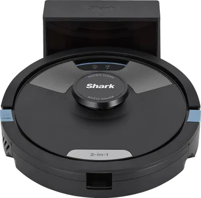 Obrázek produktu pro Sharkclean Matrix Plus, Černá, Modrá, Stříbrná, Kulatý, Nabíjecí, Koutový, Edge, Válečkový kartáč a boční kartáč, Koberec, Tvrdá podlaha, Laminát, Dlaždice, Dřevo