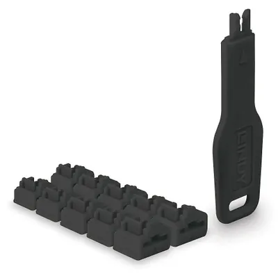 Produktbild von LINDY RJ45 Port Schlösser SCHWARZ 10 Stck + 1 Schlussel
