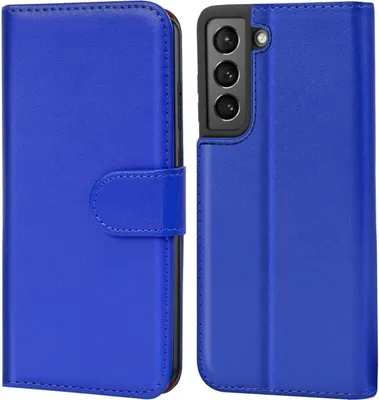 Produktbild von Conie Klapp Tasche für Samsung Galaxy S21 Kartenfach Rundumschutz Hülle in Blau