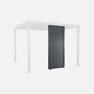 Produktbild von sweeek - Verstellbare Lamellenwand 100cm für die Pergola Palace - Anthrazit