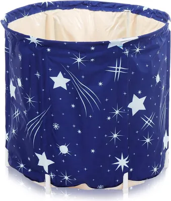 Immagine prodotto di Happyment® Vasca da bagno pieghevole - Vasca per adulti - Pieghevole - 70x65cm