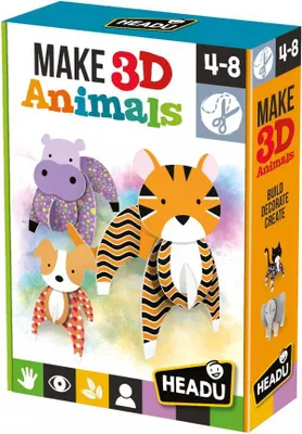 Produktbild von Zestaw kreatywny HEADU Montessori - Stwrz zwierzta 3D