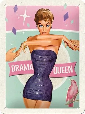 Produktbild von Nostalgic-Art - Blechschild 15x20 cm - Drama Queen