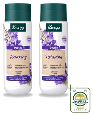 Immagine prodotto di 2 flaconi di gel doccia Kneipp, rilassante alla lavanda, 200 ml ciascuno, confezione risparmio (2 pezzi)