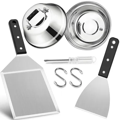 Obrázok produktu pre Solidchoice – Sada 4 grilovacích špachtlí s príslušenstvom na hamburgery