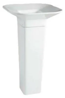 Produktbild von Simas Waschbecken, wandmontiert, 50 cm breit, weiß