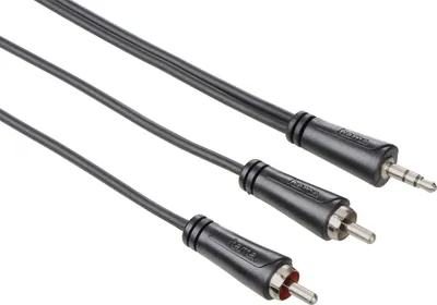 Zdjęcie produktu dla HAMA Kabel Audio 3,5mm-2xRCA Czarny 5m