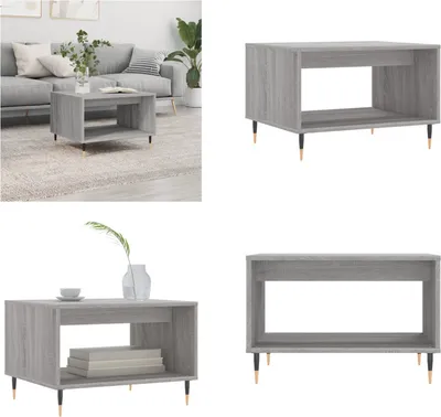 Produktbild von vidaXL Couchtisch Grau Sonoma 60x50x40 cm Holzwerkstoff - Couchtisch - Couchtische - Beistelltisch - Sofatisch