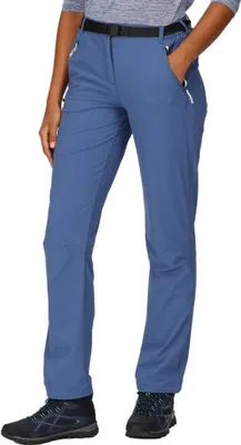 Produktbild von Regatta Xert Stretch Damen Outdoorhose mit Gürtel in Kurzgröße, Farbe:Dusty Denim, Größe:18