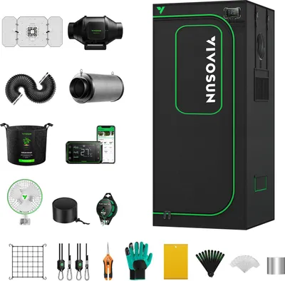 Image de VIVOSUN Smart Grow Kit 80x80x200 220 Watt (Set complet)