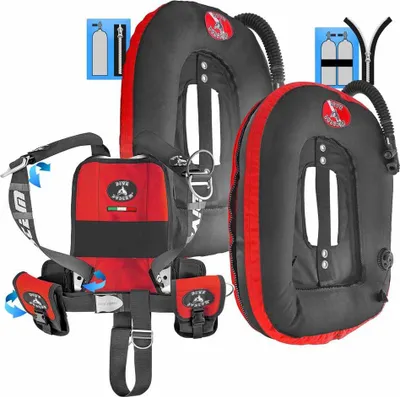 Zdjęcie produktu dla Dive System Quikly Moby Wings Red Red Jeden rozmiar