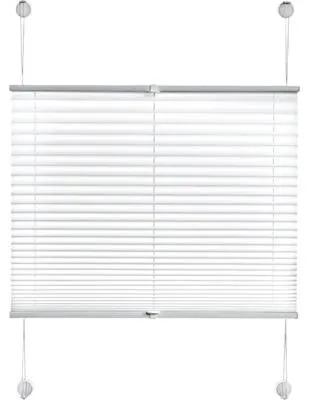 Produktbild von Gardinia Faltenplissee Tageslicht ohne Bohren weiß uni 60x130 cm inkl. Saugnäpfe