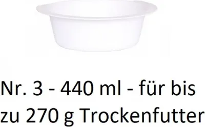 Produktbild von Napf Futternapf Fressnapf für Trockenfutterspender Futterautomat Tiere 440ml 10332