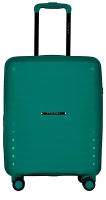 Produktbild von Koffer aus Polypropylen 55 cm Blau mit 4 Rollen, TSA-Schloss und Dehnfalte