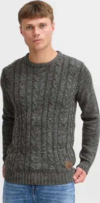 Produktbild von Solid SDPhilemon Herren Pullover Strickpullover Grobstrick Pullover mit Zopfstrick Rundhalsausschnitt 100% Baumwolle Regular fit