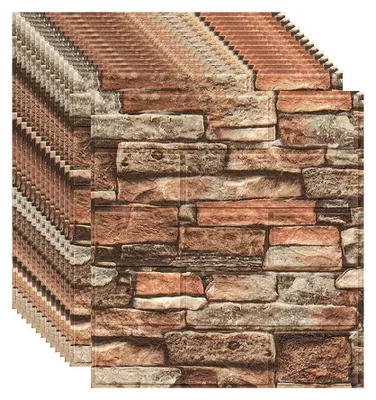Obrázok produktu pre 3D panelové obklady – imitácia kameňa – samolepiace – obklad stien – dekorácia stien – 36 kusov – 35 x 39 cm