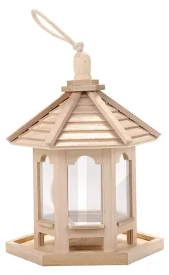 Image de Maison à oiseaux en bois pour la décoration de jardin