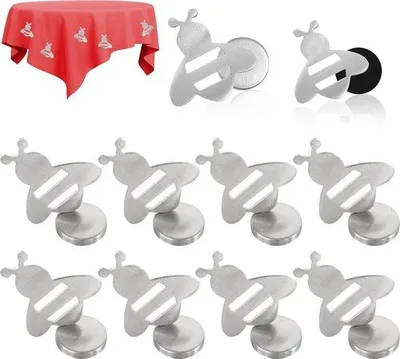 Produktbild von Famanu Tischdeckenbeschwerer - Extra schwer, 8 Stück - Silber
