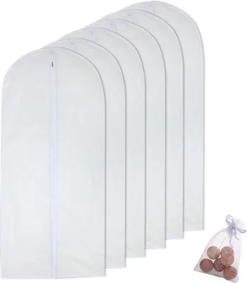 Produktbild von Famanu Kleidersack für die Aufbewahrung - 60 cm x 140 cm, robust, mit Sichtfenster