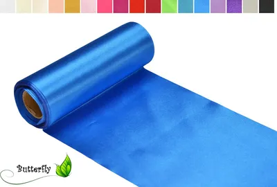 Produktbild von 9m Rolle Satin Tischband 15cm, Farbauswahl:blau 352 / königsblau / royalblau