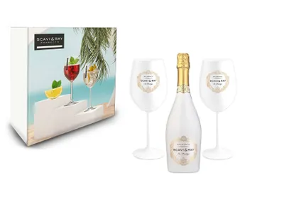 Produktbild von Scavi & Ray Geschenkset - Scavi & Ray ICE Prestige 0,75l (12% Vol) + 2x ICE Gläser + Geschenkbox