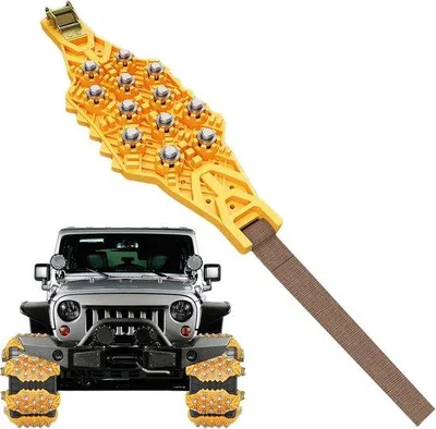 Produktbild von Famanu Schneeketten für Lkw - Sichere Winterfahrt - Verstärktes Spannmechanismus - 40 x 11 cm - Mehrfarbig