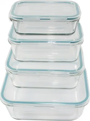 Produktbild von GOURMETmaxx Glas-Frischhaltedosen Klick-it 8-tlg. Vorratsdosen Set transparent