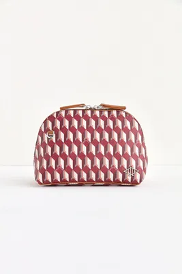 Produktbild von Dellel Capri Kosmetiktasche Bordeaux aus veganem Kunstleder