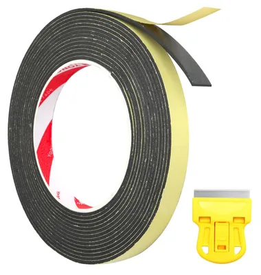 Image de Joint d'étanchéité pour fenêtres, isolation, 5 mètres, 10 mm, adhésif