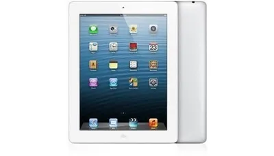 Produktbild von Apple iPadMD513FD/A 24,6 cm (9,7 Zoll) (IPS-Technologie (In-Plane-Switching), Retina-Display) 16 GB Tablet-PC - Apple A6X Prozessor - Weiß - iOS 6 - Multi-Touch 2048 x 1536 Display - Bluetooth - LED Hintergrundbeleuchtung - Slate