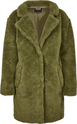 Produktbild von Urban Classics Ladies - OVERSIZED SHERPA Mantel oliv - XS