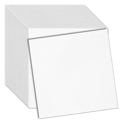 Produktbild von 3D Deckenpaneele Polystyrol Weiß | Glatte Oberfläche Ohne Muster | Deckenverkleidung | Für Wohnzimmer, Schlafzimmer | 50 x 50 cm | 32 Stück