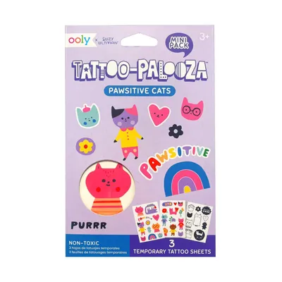 Imagen del producto de Tatuajes temporales mini Tattoo Palooza - Gatos - ooly