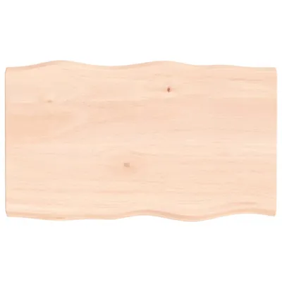 Produktbild von vidaXL Tischplatte 100x60x(2-4) cm Massivholz Unbehandelt Baumkante