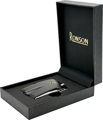 Produktbild von RONSON MINI PREMIER VARAFLAME SCHWARZ Gasfeuerzeug