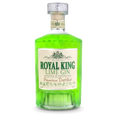 Produktbild von Royal King Lime Gin 40% vol. 0,5L