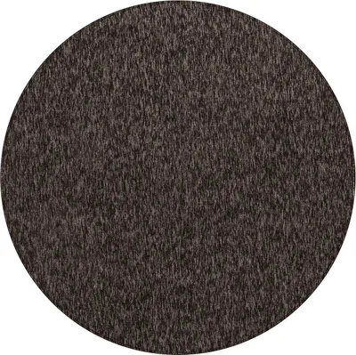 Produktbild von Kurzflor Teppich NIZZA Braun 160 cm Rund