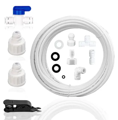 Wasseranschluss-Set für Kühlschränke, 15 m, weiß