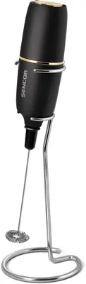 Zdjęcie produktu dla Sencor SMF 1010BK, Handheld electric milk frother, Czarny, Stal nierdzewna, 6000 RPM, Bateria, AA