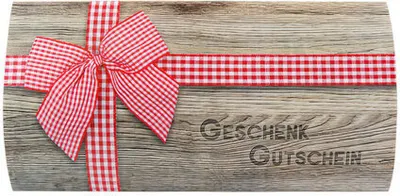 Produktbild von 25x Geschenkgutschein "Ribbon" 19x28.5cm