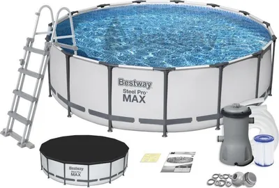 Produktbild von Rahmenpool 457x122 cm 9-in-1-Set Bestway 56438