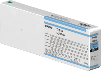 Produktbild von Epson Singlepack Light Cyan T804500 UltraChrome HDX/HD 700ml, Cyan, Tinte auf Pigmentbasis, 700 ml, 1 Stück(e), Einzelpackung