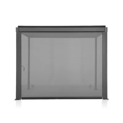 Produktbild von Mirador Kurbel Seitenrollo 3,6m für Pergola 88S, Wind- & Sichtschutz, Anthrazit, Polyester PVC, UV-beständig