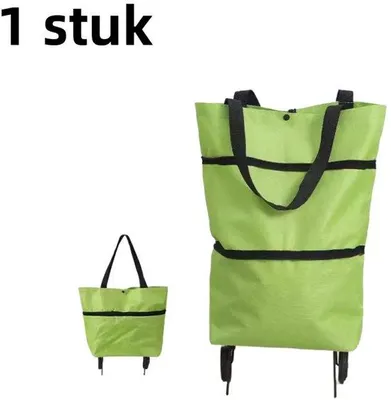 Produktbild von Klapfahrradtasche - 2-in-1-Beutel - 48 x 41 x 14 cm - Leuchtgrün
