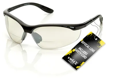 Produktbild von voltX CONSTRUCTOR Bifokale Schutzbrille mit Lesehilfe VERSPIEGELT +3,0